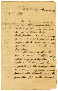 Letter from John Laurens to Henry Laurens, March 10, 1779