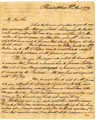 Letter from Henry Laurens to John Laurens, April 18, 1779