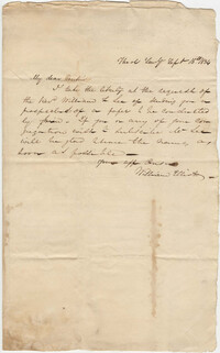 147.  William Elliott to William H. W. Barnwell -- September 15, 1834