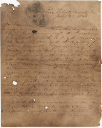 091.  C. C. Jones to William H. W. Barnwell -- July 23, 1846