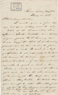 156. Francis Lynch to Bp Patrick Lynch -- May 5, 1861