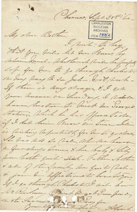 129. Anna Lynch to Bp Patrick Lynch -- September 28, 1860