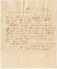 119.  William H. W. Barnwell to Catherine Barnwell -- June 13, 1853
