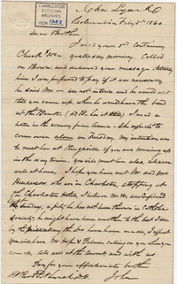 092. John Lynch to Bp Patrick Lynch -- February 5, 1860
