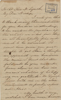 423. Henrietta Lynch to Bp Patrick Lynch -- August 16, 1866