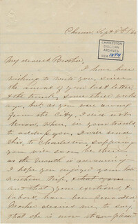 428. Anna Lynch to Bp Patrick Lynch -- September 8, 1866