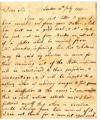 Letter from Ralph Izard to John Laurens, July 18, 177
