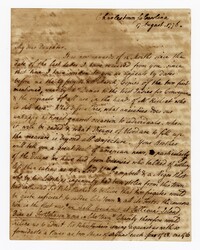 Copy of a Letter from Henry Laurens to Martha Laurens, August 17, 1776