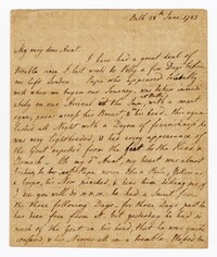 Letter from Martha Laurens to Mary Laurens, June 28, 1783