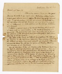 Letter from John Ettwein to Henry Laurens, February 16, 1790