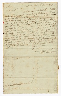 Letter from William Livingston to Henry Laurens, March 20, 1779
