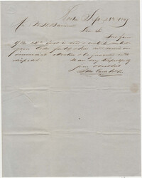 100.  John Earle to William H. W. Barnwell -- September 28, 1847
