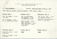 City of Charleston Memorandum, May 5, 1989