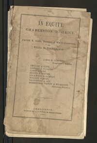 In Equity: Jacob K. Sass, Executor of Wm. C. Gatewood, v. Eliza R. Toomer, et al.