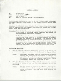 Economic Development Committee Memorandum, May 16, 1994