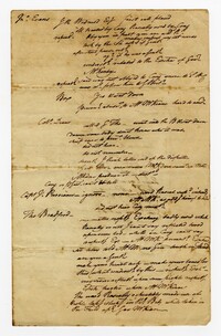 Notes on Testimony Regarding William Thompson