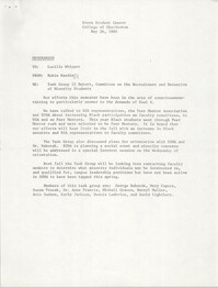 College of Charleston Memorandum, May 26, 1980