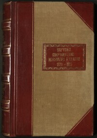 Baptisms, Confirmations, Marriages, and Deaths, 1870-1923, of St. Mathew's Lutheran Church