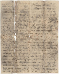 523.  Joseph Walker Barnwell to Catherine Osborn Barnwell -- October 1, 1869