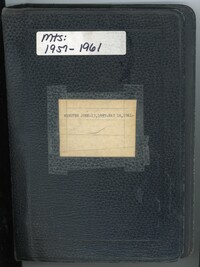 Meeting Minutes from Mullins, South Carolina, 1957 -1961