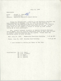 Charleston Branch of the NAACP Memorandum, July 13, 1989
