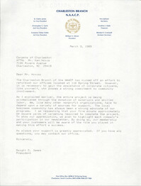 Charleston Chapter of the NAACP Fundraising Letters, February 25, 1989