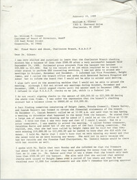 Letter from William A. Glover to William F. Gibson, February 10, 1989