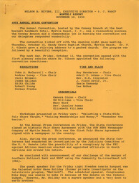 South Carolina Conference of Branches of the NAACP Monthly Report, November 10, 1990