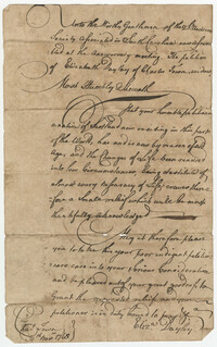 Elizabeth Dayley's Petition Letter to the St. Andrew's Society