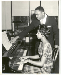 Photograph of a Piano Lesson at Talladega College