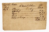 Receipt to Rebekah Johnson, August 16, 1775