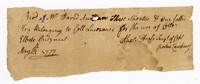Receipt for Hogs, May 14, 1777