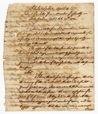 Extract of a Letter from a Member of Assembly in South Carolina, February 27, 1782