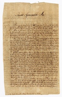 Letter from Mr. Vanderhey to Henry Laurens, August 26, 1783