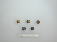 Non-military brass buttons (domed)
