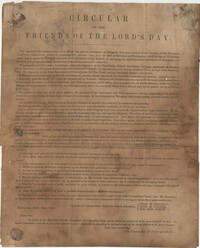 151. Circular for the Lord's Day Convention -- September 24, 1844