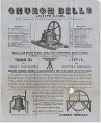 152.  Advertisement for church bells -- April 21, 1847