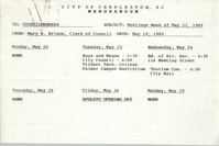 City of Charleston Memorandum, May 19, 1989