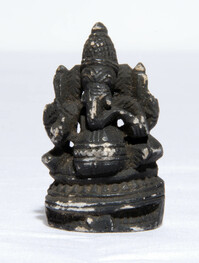 Stone Ganesh sculpture