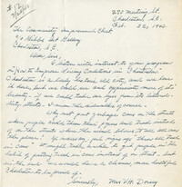 Folder 35: Dorsey Letter