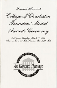 Founders Award Ceremony program