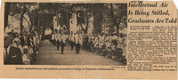 Clipping about 1967 commencement
