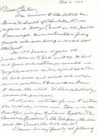 Letter from Edith Conitz Cadby