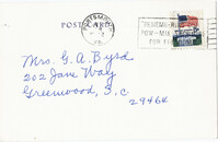 Letter from Stella Pope, April 22, 1972