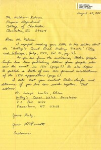 Letter from June LoGuirato