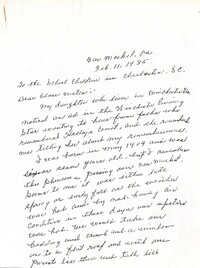 Letter from Pauline Theis Branner