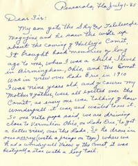 Letter from Esther Fillingim