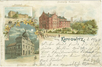 Gruss aus Kattowitz. Synagoge.