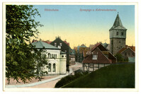 Hildesheim. Synagoge u. Kehrwiederturm.