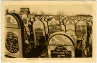 Brest-Litowsk. Grabstein auf dem jüdischen Friedhof.